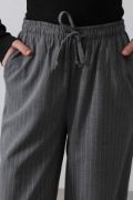 Beli Lastikli Bol Paça Pantolon - Antrasit resmi